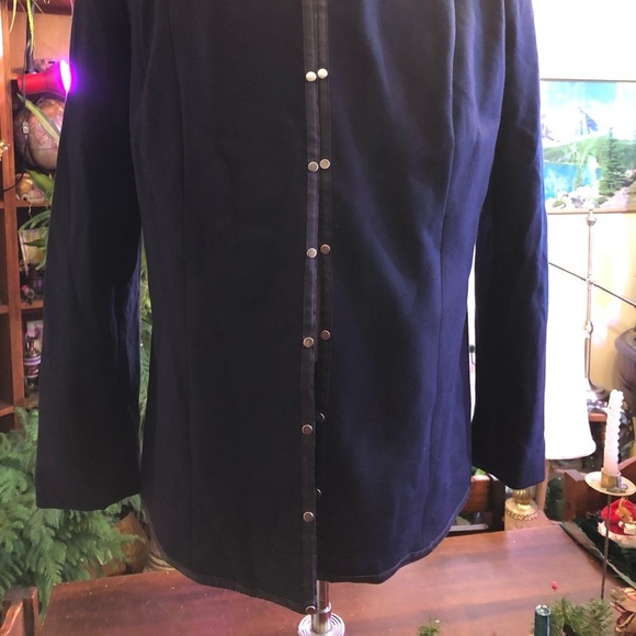 - Womens navyblue & silver studs blazer 14 - Picture 2 of 4